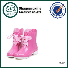 Ladies Sex PVC Rain Boots Pink B-813